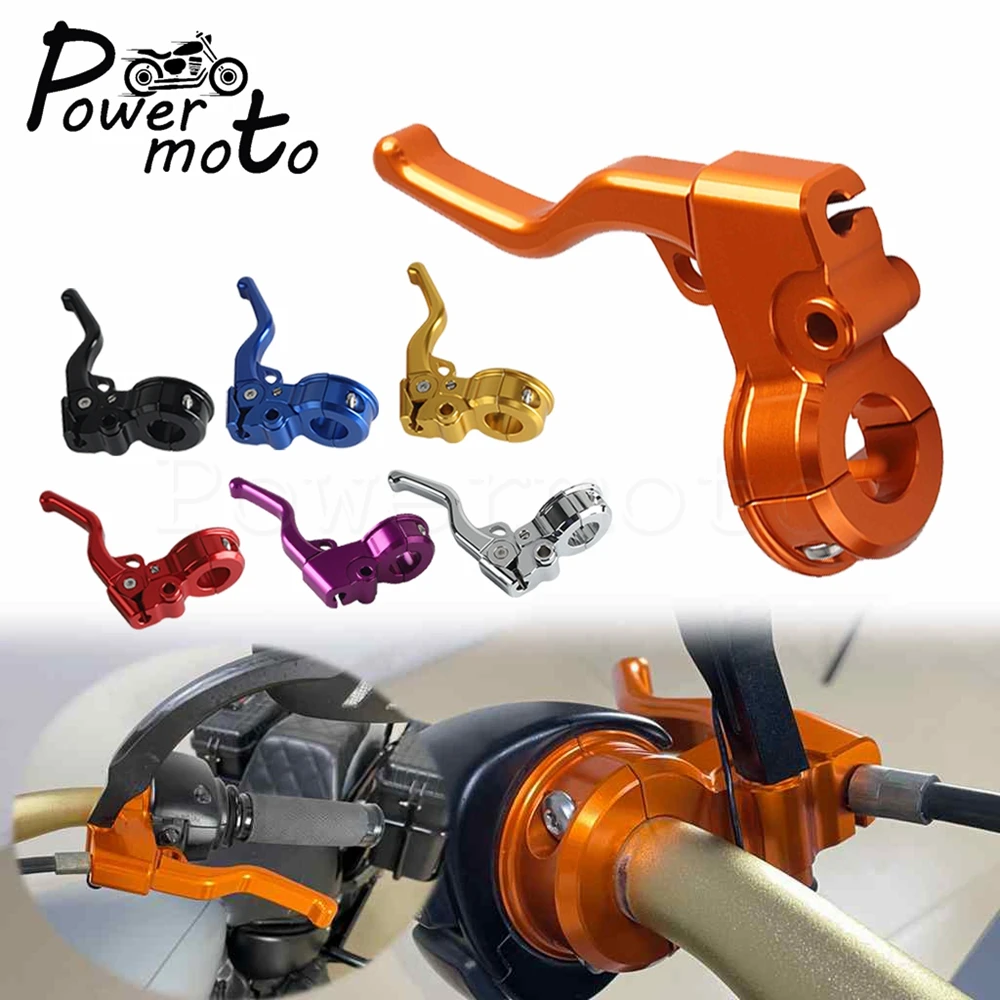 Motorcycle 25mm Handlebar Mount Stunt Clutch Pull Easy Lever For Harley Sportster 2004-2022 Touring Softail 1996-2024 Dyna 96-17