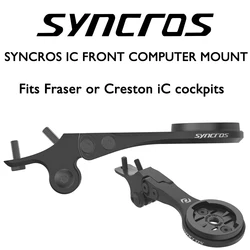 Syncors-Integrated Bike Handlebar,Aluminum Alloy, icycle Computer Mount for Garmin,ateye, ryton, opro, Flashlight Holder, IC