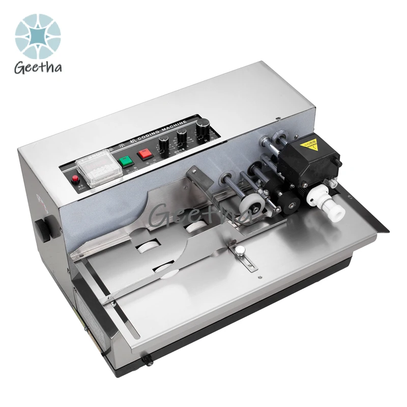 10-25mm Thickness Coding Machine 380F Produce Solid Dry Ink Roll Coding Card Bag Date Printer Machine