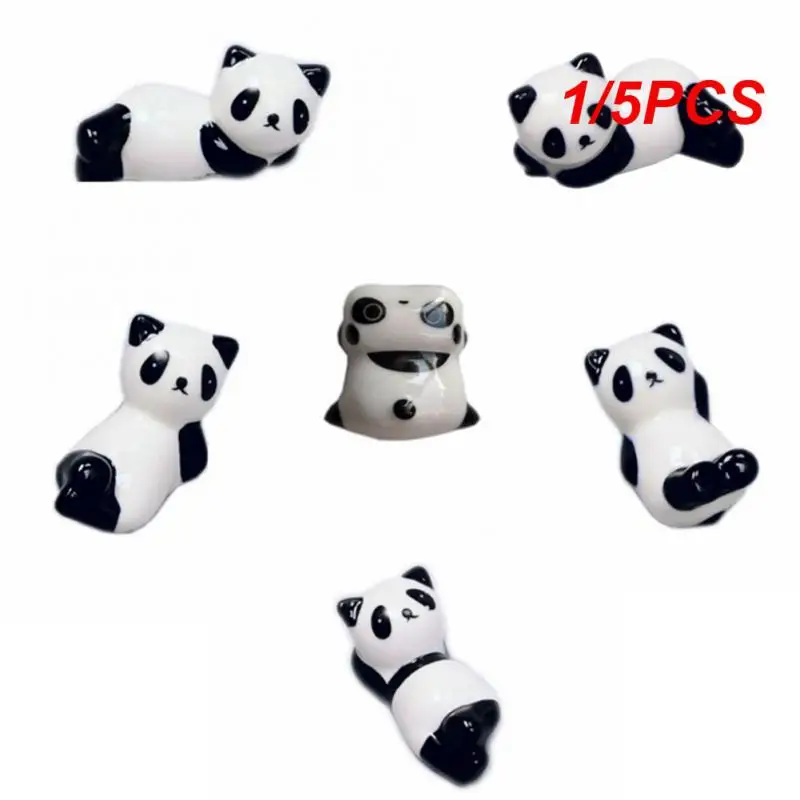 1/5PCS Panda Chopstick Rest Tableware Cartoon Panda Utensil For Kitchen Chopsticks Care Cute Fashion Kitchen Tableware