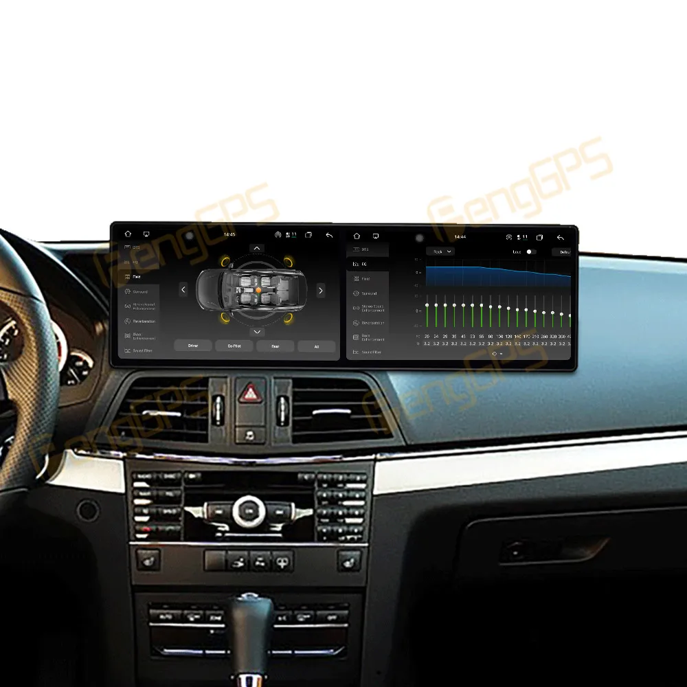 

9,1-дюймовый двойной сенсорный экран для Mercedes-Benz E2-door Coupe W212 2009-2011, мультимедийный плеер, автомобильный радиоприемник, GPS Navi, Android 15, Carplay