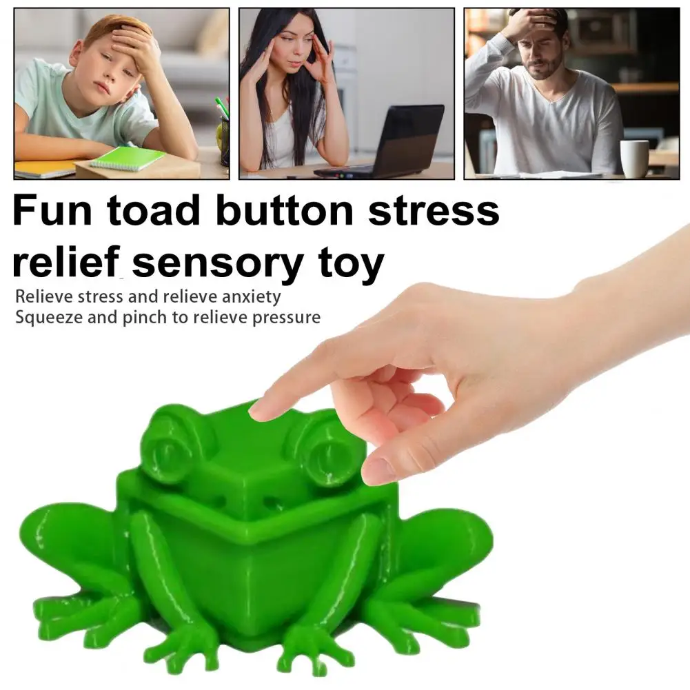 Stress Relief Frog Toy Fun Clicker for Anxiety Relief Frog Keyboard Clicker Stress Relief Toy for Adults 3d Printed for Men