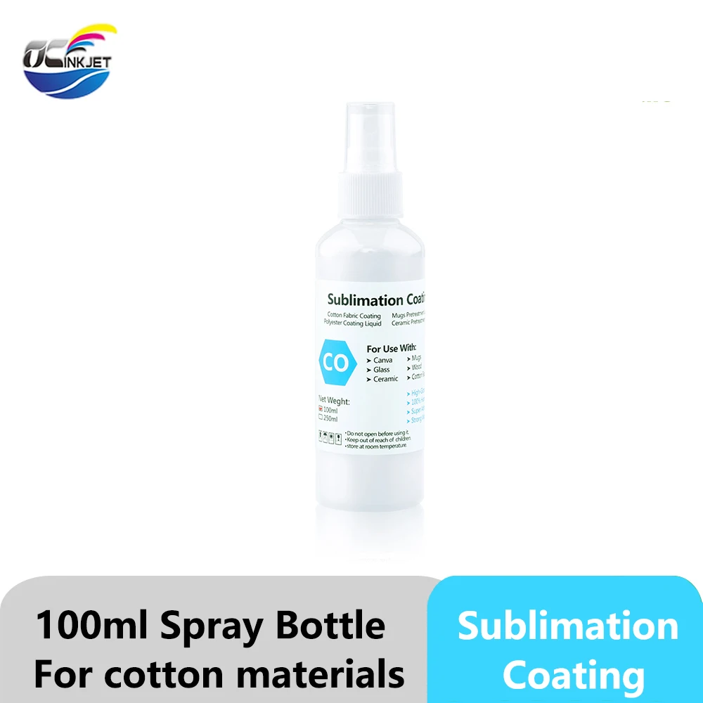 100ML Sublimation Coating Spray Bottle Sublimation Coating For Cotton Sublimation Pretreatment Liquid