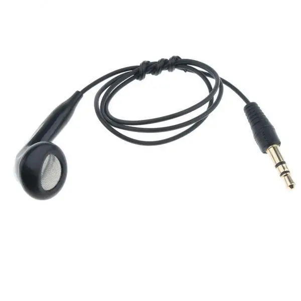 Comfortable PVC Single Side Wired In-ear Headphone 3.5mm Earbud for Laptop Tablet Smartphone Music