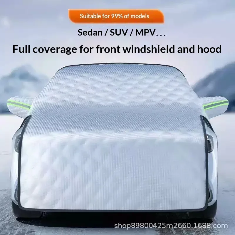 For Volkswagen VW Jetta  Golf MK4 MK5 MK6 MK7 GTI R Tiguan Magnetic Car Windshield Sunshades Thick Snow Shield Cover Protection - view 6