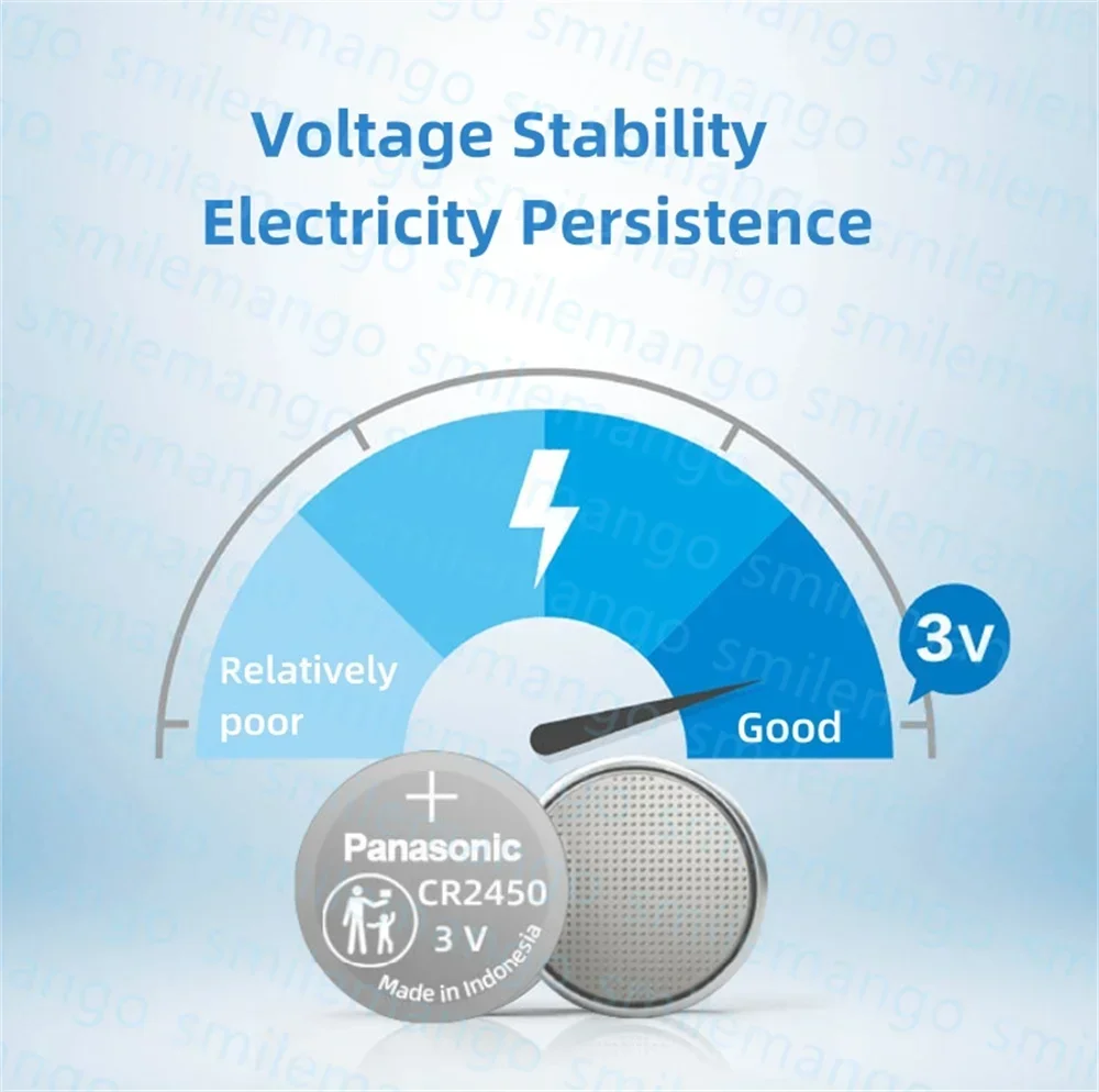 باناسونيك CR2450 ساعة زر البطارية KCR2450 5029LC LM2450 DL2450 ECR2450 BR2450 CR 2450 3V 600mAh بطاريات خلية عملة الليثيوم #2