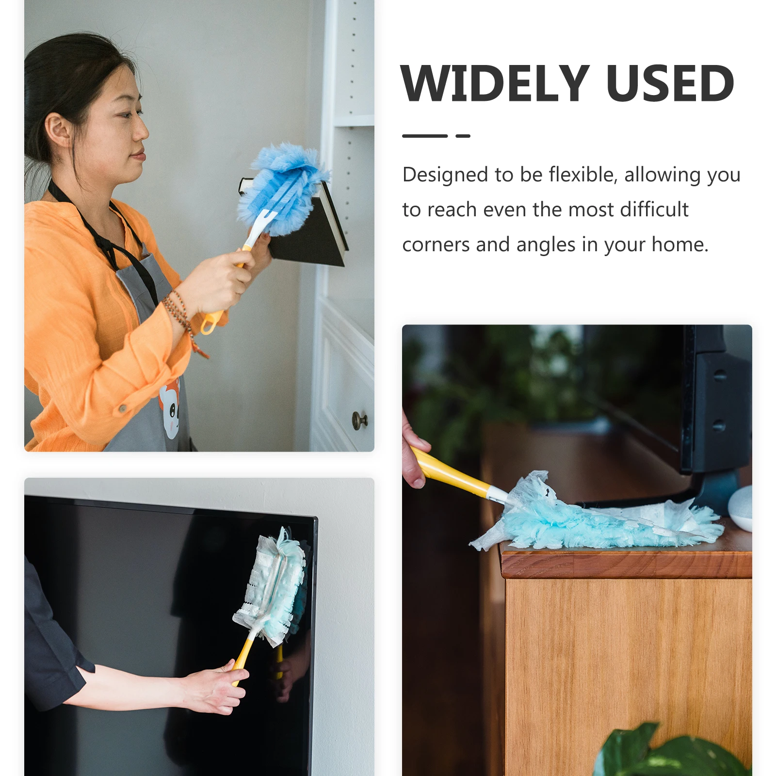 

Duster Cobweb Broom Brush Dusting Clean Head Remove Spider Webs Plastic Small Sweeping for Cobwebs Cleaning Removal Tool