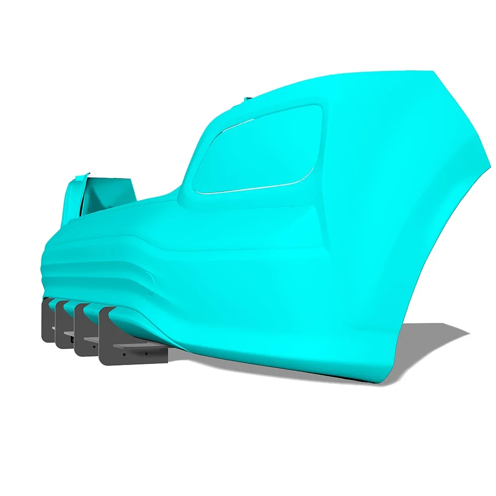

For Hyundai Kona Electric 2018--2020 Year Rear Diffuser Bumper Lips Spoiler Splitter Body Kit Accessories