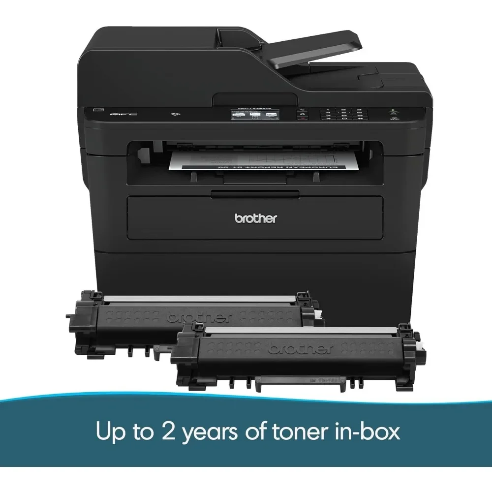 MFCL2750DW Monochrome All-in-One Wireless Laser Printer, Duplex Copy & Scan, Includes 4 Month Refresh Subscription