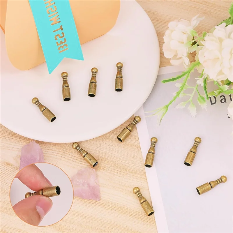 ASDS-12Pcs بولو التعادل نصائح استبدال نهاية قبعات سبيكة طويلة الحبل ينتهي السلس للملابس تزيين سلسلة سوار Crafts بها بنفسك الحرف