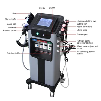 10 in 1 Hydra Dermabrasion Skin Care Master All In One Professional Water Oxygen Facial…