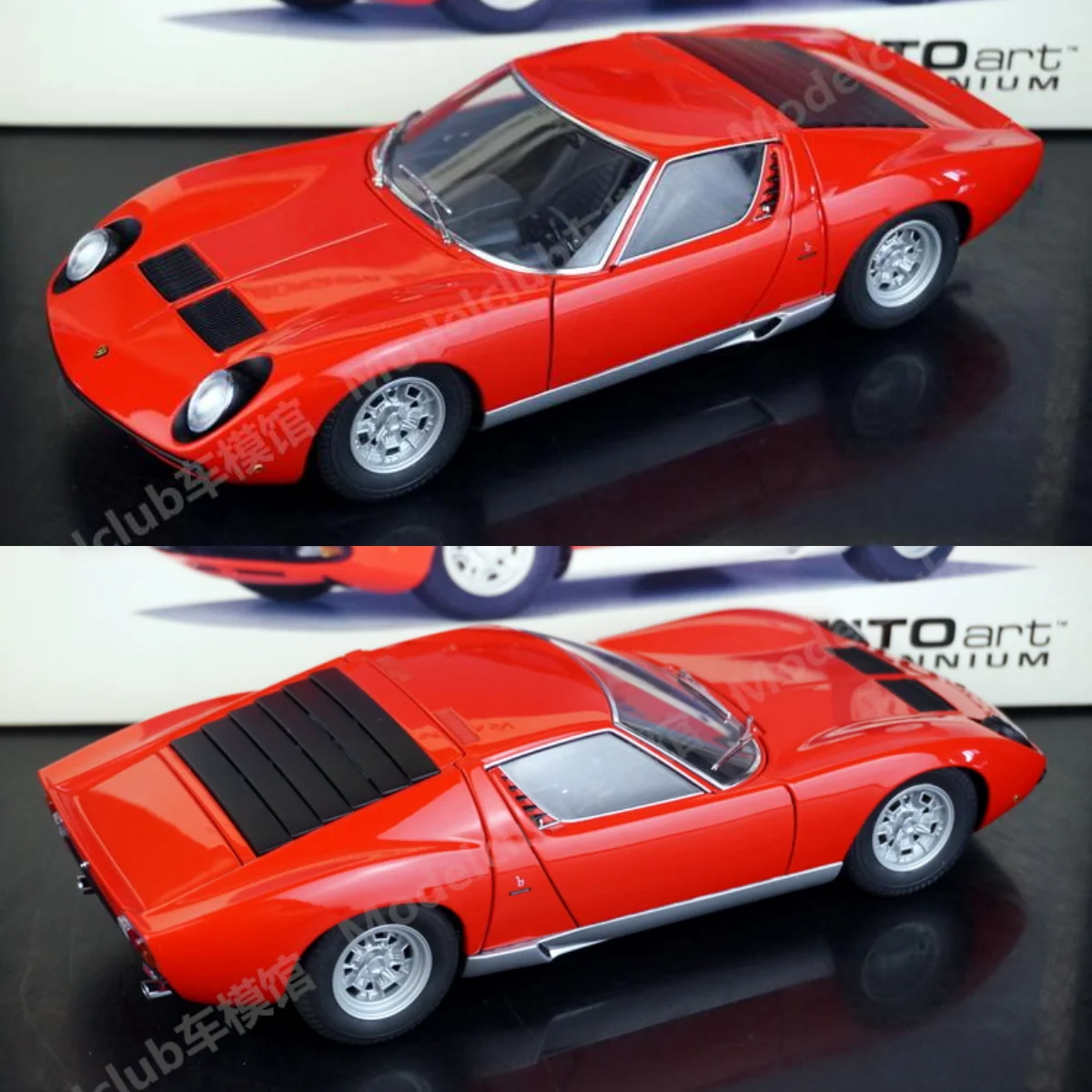 Autoart 1:18 Miura SV Alloy Fully Open Simulation Limited Edition Alloy Metal Static Car Model Toy Gift