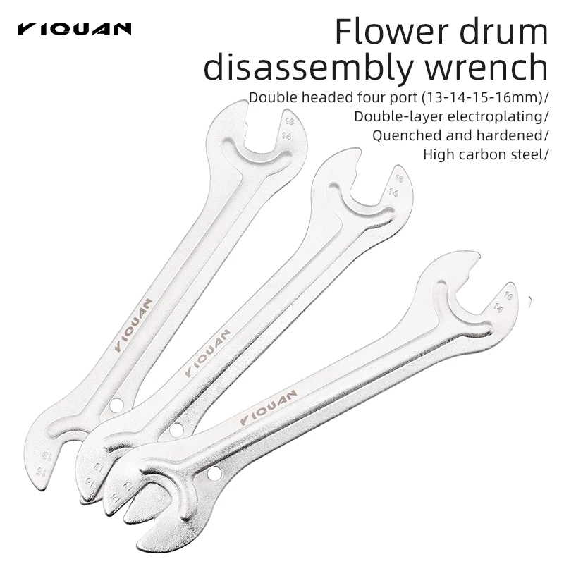 

Bike Repair Spanner Tools Head Open Steel End Axle Hub Cone Wrench Portable Durable Spanners Cycling Repair Tools Accessories