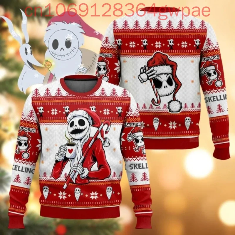 Disney Jack Skellington Christmas Ugly Sweater Characters Sweater Nightmare before Christmas Sweater Xmas Gifts for Men Women