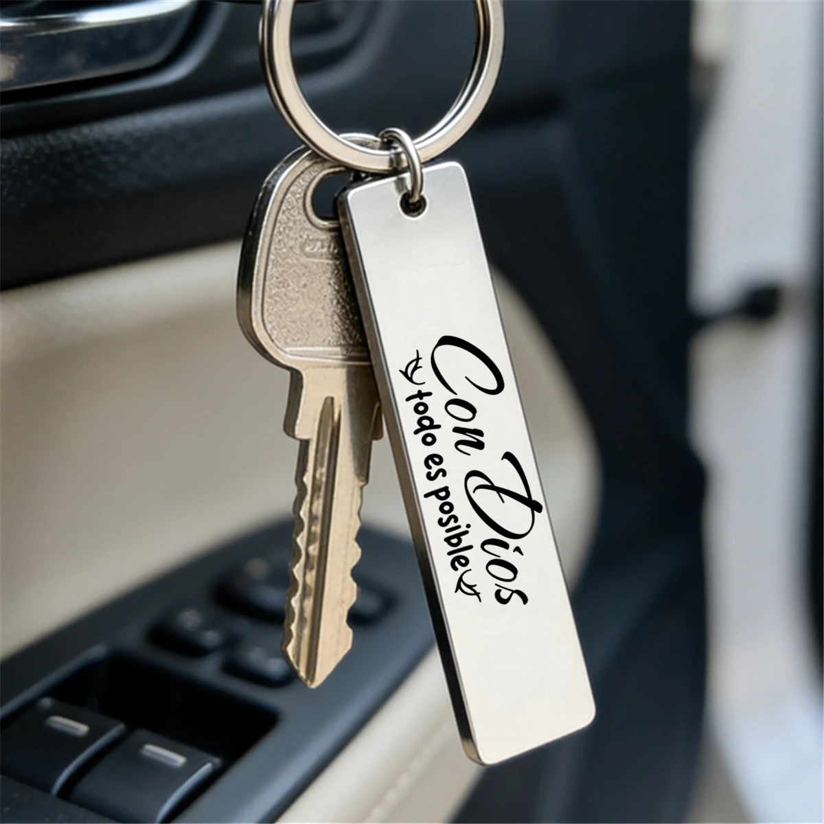 1Pc Spanish Quote Keychain Con - Vintage Fashion Quotes ulasan dan harga