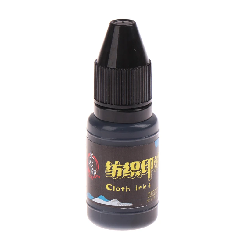 

10ml Black Printing Ink Waterproof Special Ink For Stamp Printing Wash Not Fade