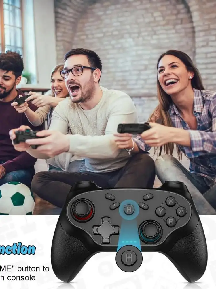 Kontroler do Nintendo Switch/PC/IOS/Android Bezprzewodowy Gamepad 6-osiowy Gryo Turbo Wibracje Programowalny Uchwyt do Gier Pilot Zdalnego Sterowania — zdjęcie produktu 7