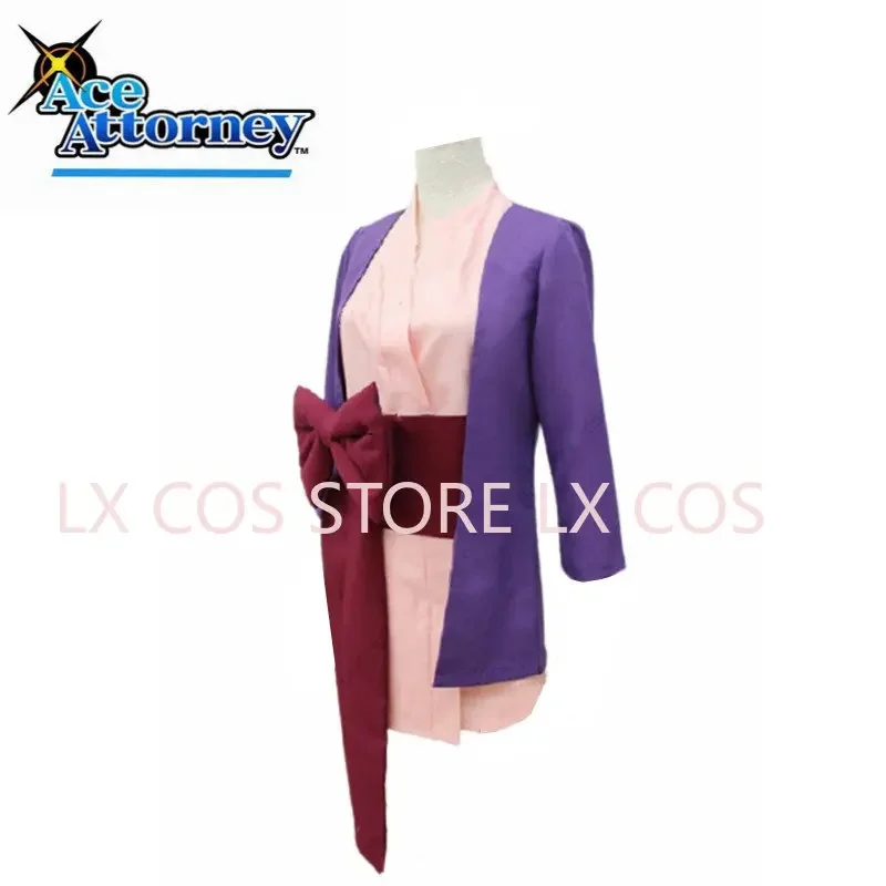 Anime Ace Attorney Phoenix Wright Gyakuten Saiban Maya Fey Dress Full Set Christmas Cosplay Costume Clothes