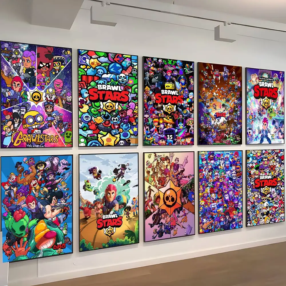 Image of Hot Anime B-BrawlS Game S-stars klassische Vintage-Poster, HD-Qualität, Wandkunst, Retro-Poster für die Wanddekoration zu Hause