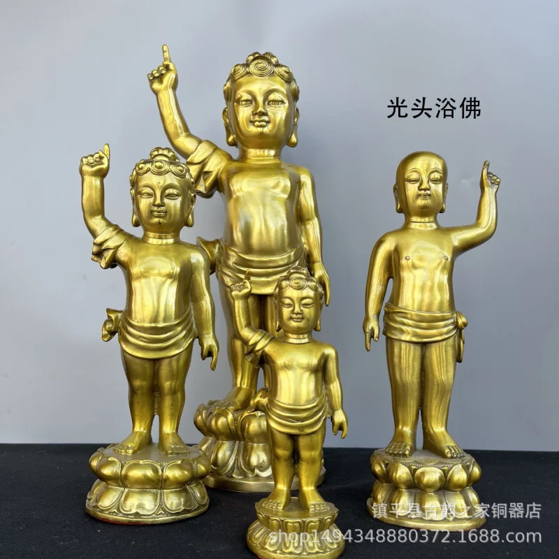 by Step Lotus Brass Prince Buddha Home Decor