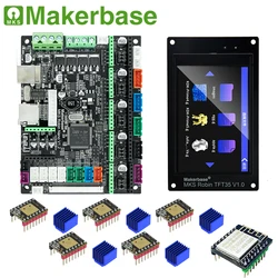 Makerbase-placa base de Control de impresora 3D, placa base MKS Robin Nano V1.2 de 32 bits, pantalla MKS Robin TFT35, soporte de controlador TMC2209, Marlin2.0