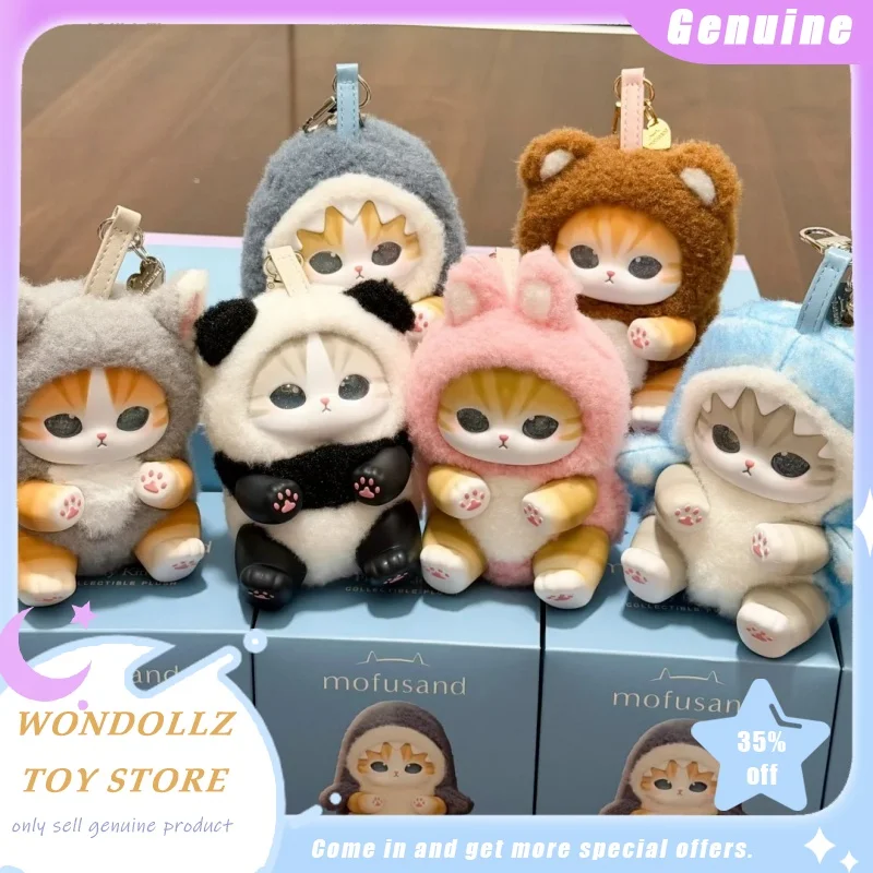 

Genuine Mofusand Kiramekko Series Blind Box Plush Keychain Cute Cat Animal Cosplay Doll Pendant For Girls Birthday Gift