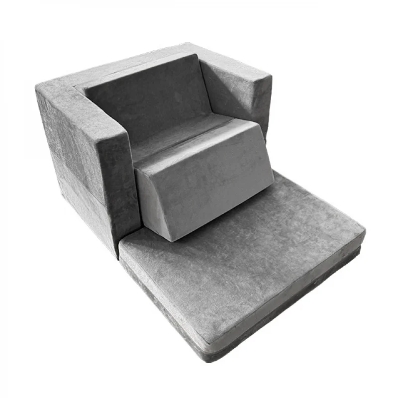 

Manufacturer wholesale building block single-person children's folding sofa cushion nap chair for reading corner, compressible p