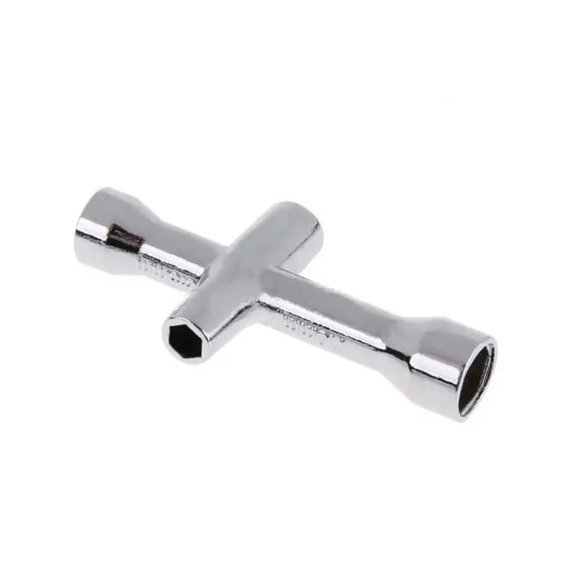 Hexagonal Cross Wrench for 4mm/5mm/5.5mm/7mm Screws and Nuts Mini Cross Wrench Sleeve Tire Removal Tool Maintenance Tool