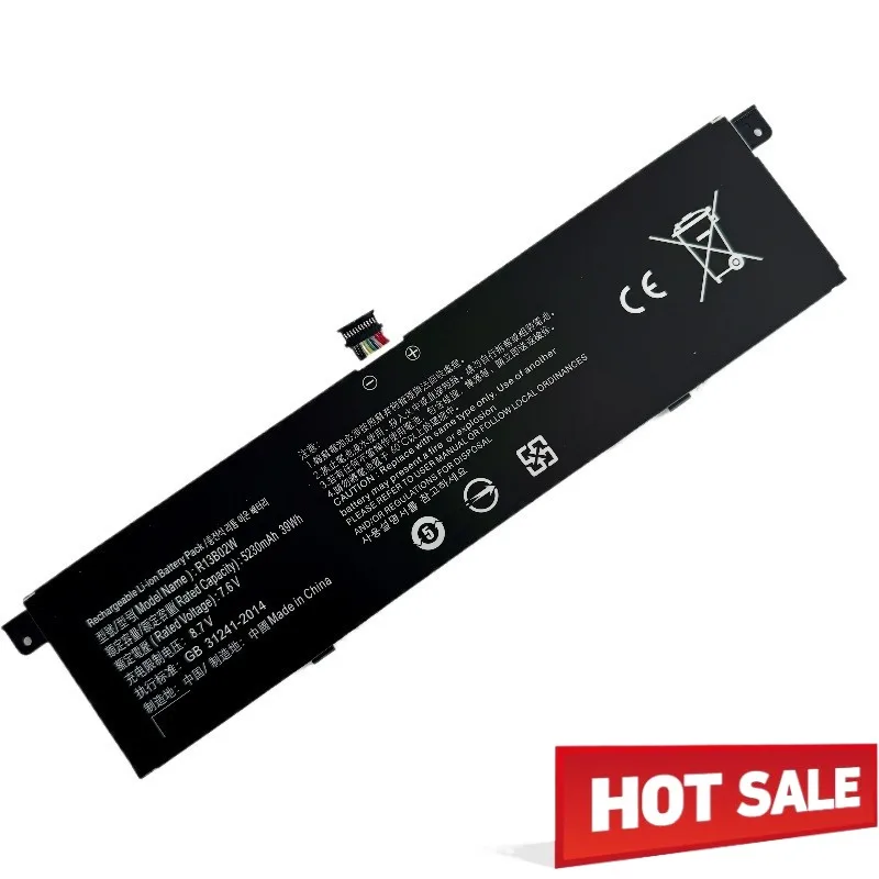 New R13B02W for Xiaomi Mi Air 13.3 inch Series Laptop Battery 7.6V 5230mAh 39Wh