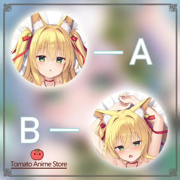 

ゆずか fox girl Anime Game Dakimakura Hing Body PillowCase Cushion Otaku Bed Linings Xmas