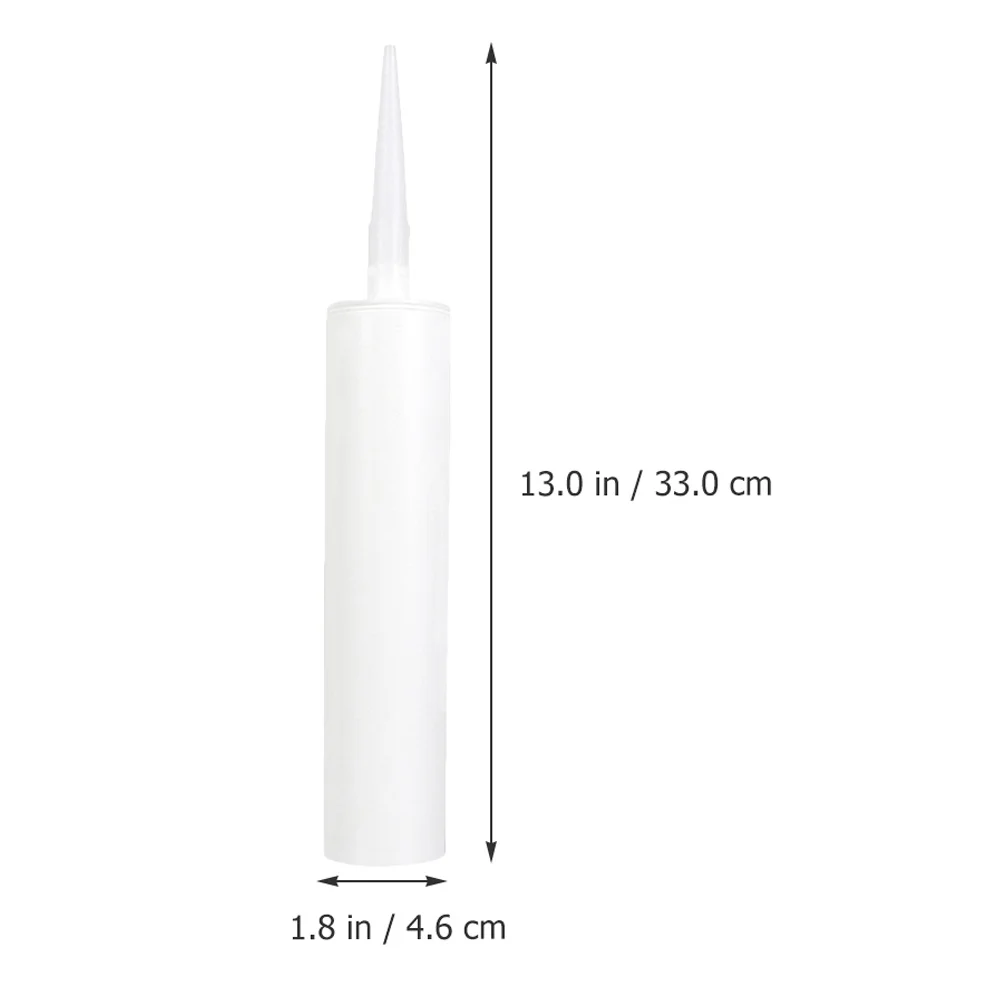 

2pcs Empty Hose Fillable Caulking Tube Sealant Sealing Tubes Reusable Refillable Lubricating Oil Applicator Bottle for Sewing