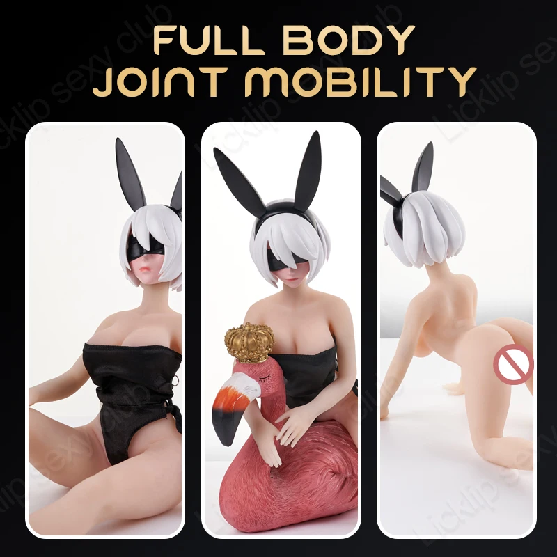 Licklip Erotic Game Sex Toys Anime Figure Sex Dolls with Resin Head Realistic Soft Big Boob