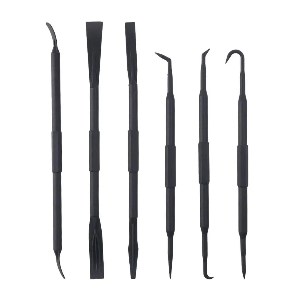 6Pcs Car Accessories Parts Black Pick Set Car Detailing Tools Door Pick Tool For Car