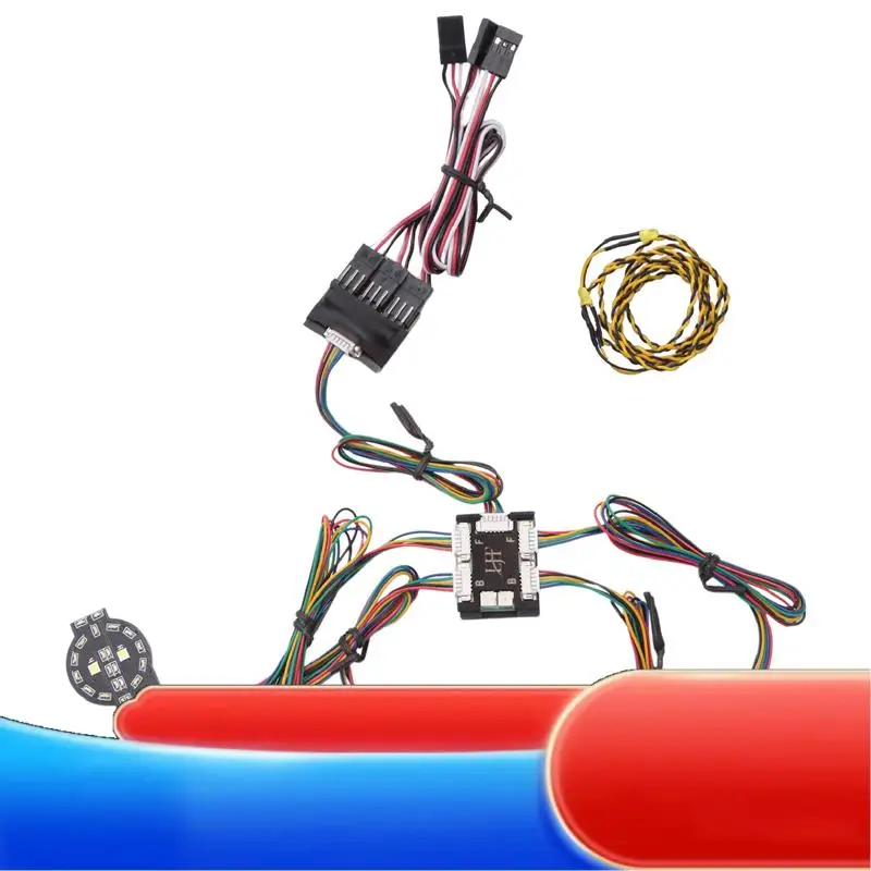 

Front Rear Linkage Lighting System LED Light Group For Traxxas TRX-4 2021 Bronco 1/10 RC Crawler Car Upgrade Parts-X65A