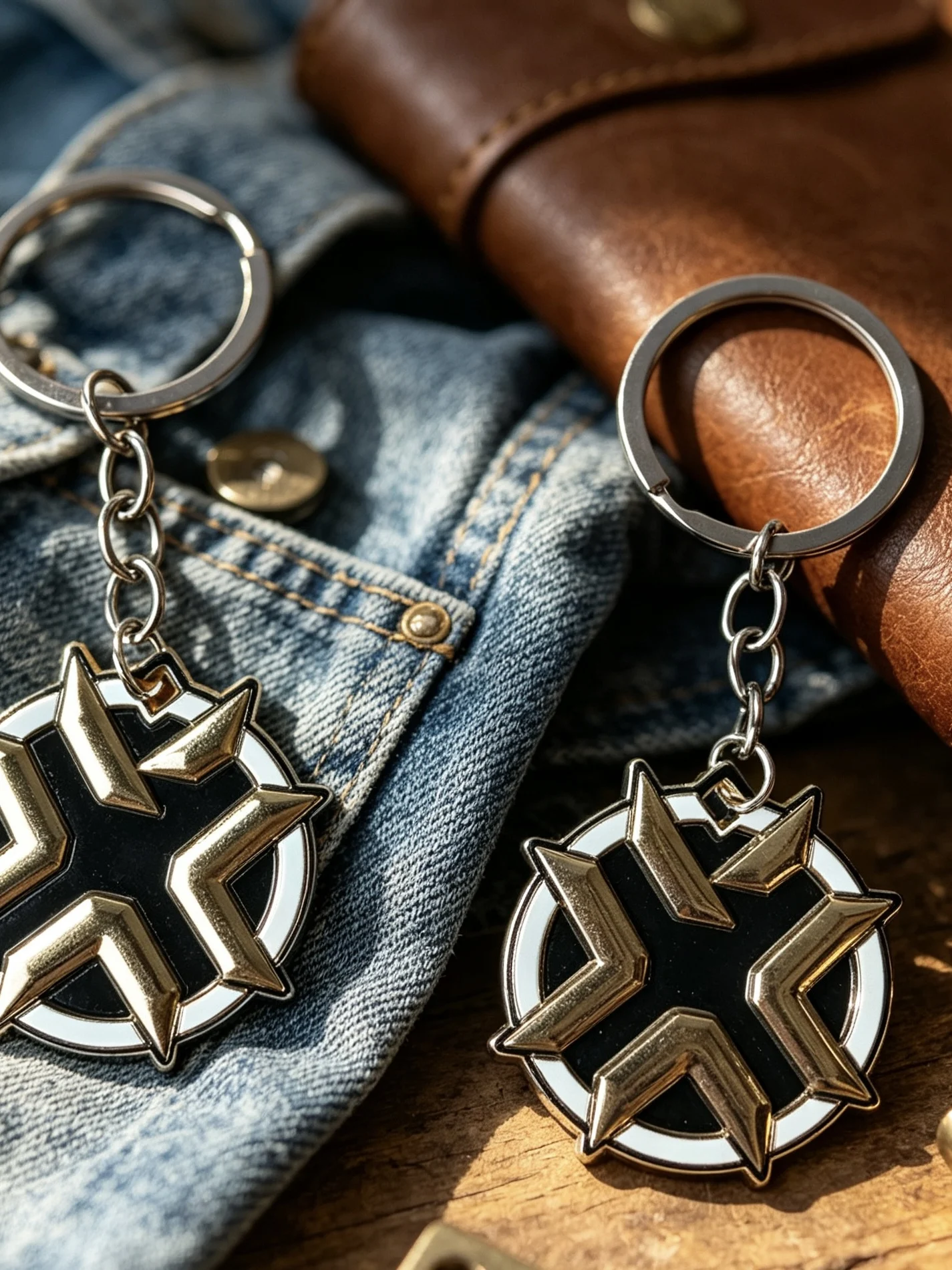 Valorant VCT  EDG Star Emblem Alloy Keychain Creative Gift Game Surrounding round Shape Decorative Item Universal Use