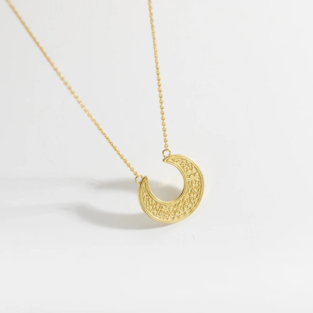 

Серебряное колье DPLAOPA 925 пробы с подвеской в форме большого луны, длинная цепочка, женское, роскошное, винтажное, в египетском стиле, ювелирное изделие