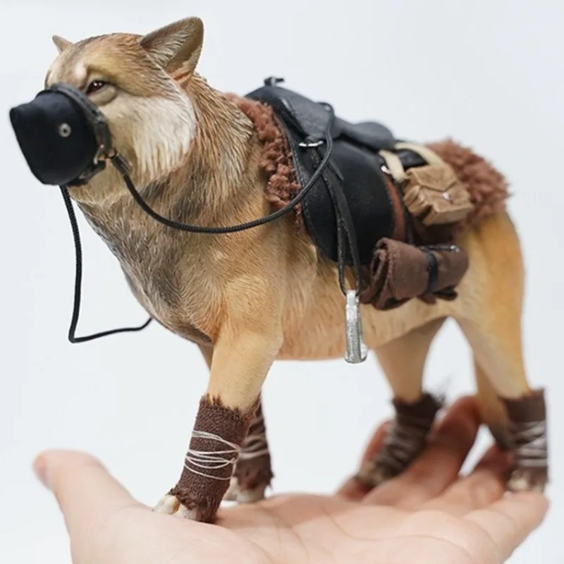 Xizang wolf, simulated fierce dog animal model tide play figure car ornament mount