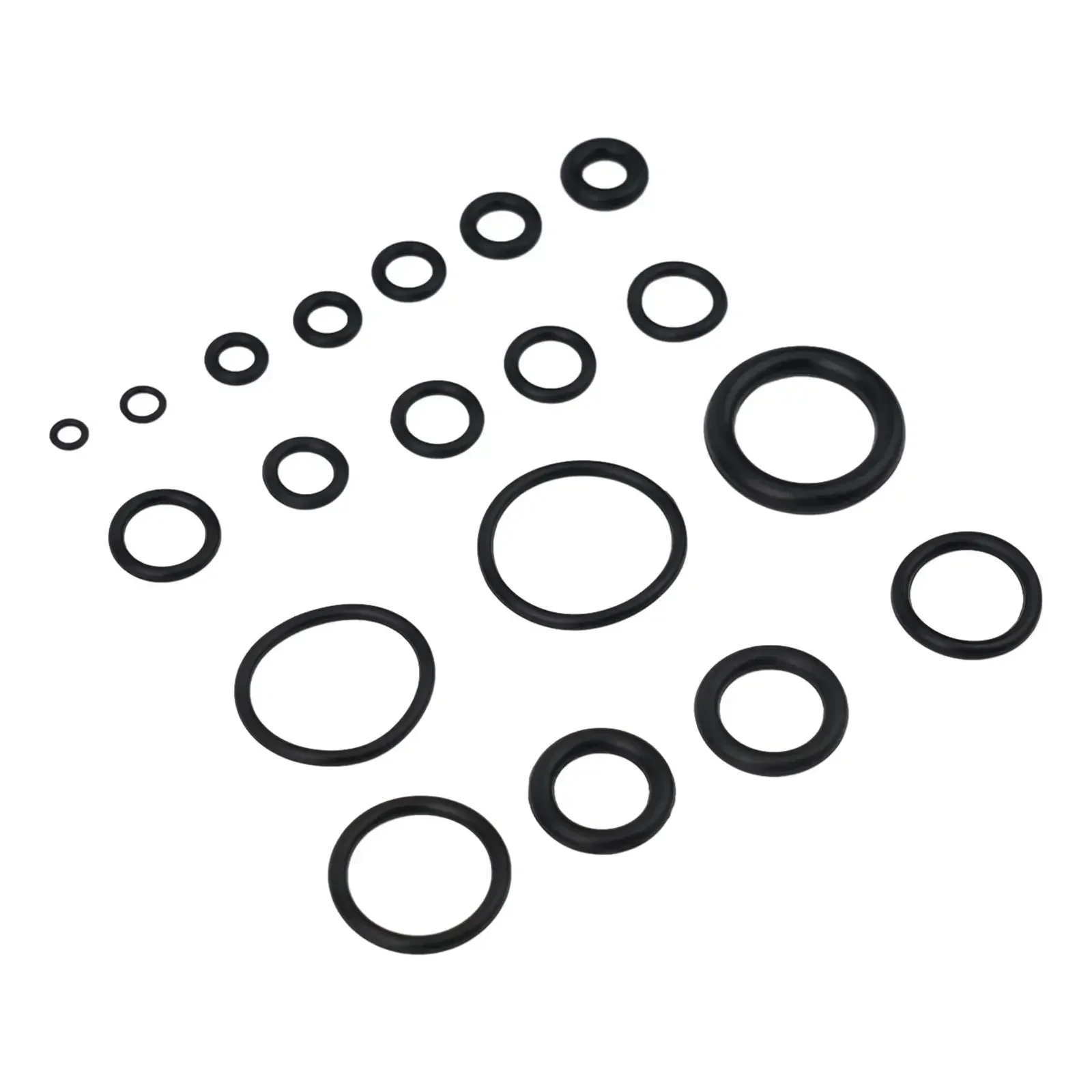 225Pcs/Box Rubber O Ring Assortment Washer Gasket Sealing O-Ring Kit 18 Sizes Machine Repair Parts Sealing Rubber Ring