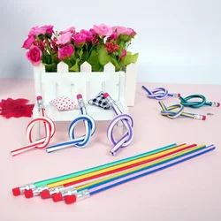 Colorful Flexible Bend Painting Pencils with Eraser for Kids Boy Girl Birthday Party Favors Back To School Prize Goodie Bag
