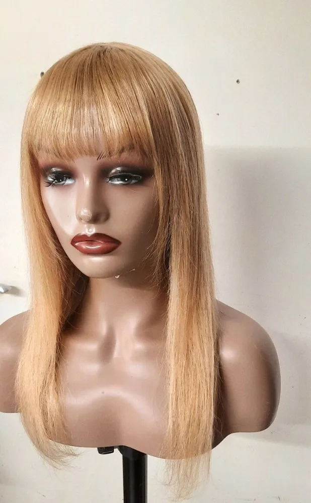 Brasileiro # P27/613 Peruca Reta Com Franja 18