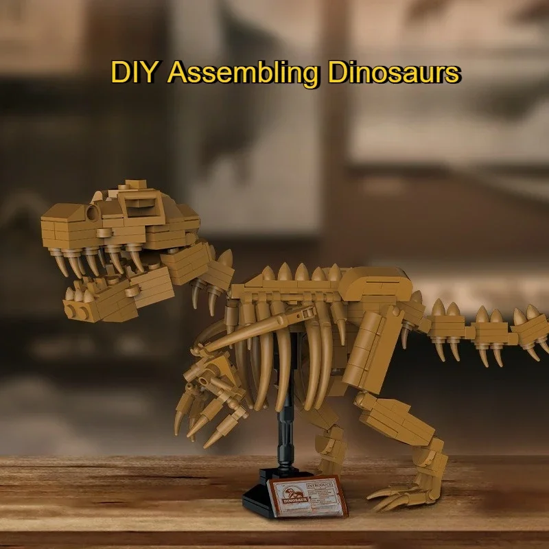 Dinosaurier Skelett Modell Baustein Spielzeug Sets Tyrannosaurus Rex Jurass Dinosaurier Fossil Park Ziegel Spielzeug für Kinder Jungen Geschenke