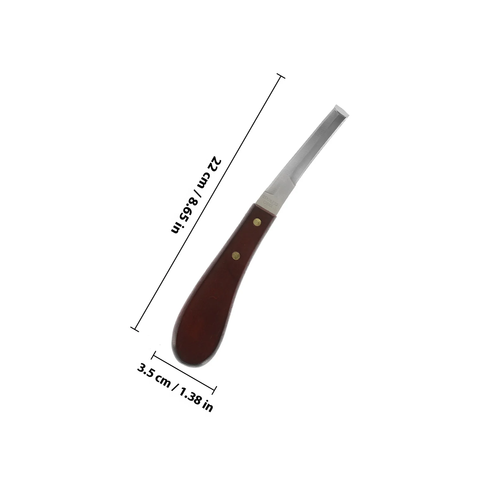 เครื่องตัดกีบสแตนเลส ทนทานต่อการสึกหรอ ด้ามไม้ ออกแบบตามหลักสรีรศาสตร์ มีดซ่อมกีบมืออาชีพ นำกลับมาใช้ใหม่ได้