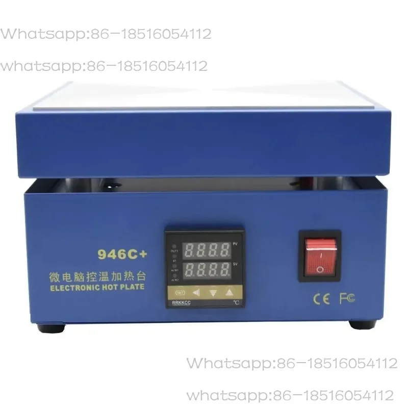 850W 946C+  Electronic Hot Plate Preheat Digital Preheating Station 200x200mm for PCB SMD Ng Led Lamp Desoldering 110V/220V