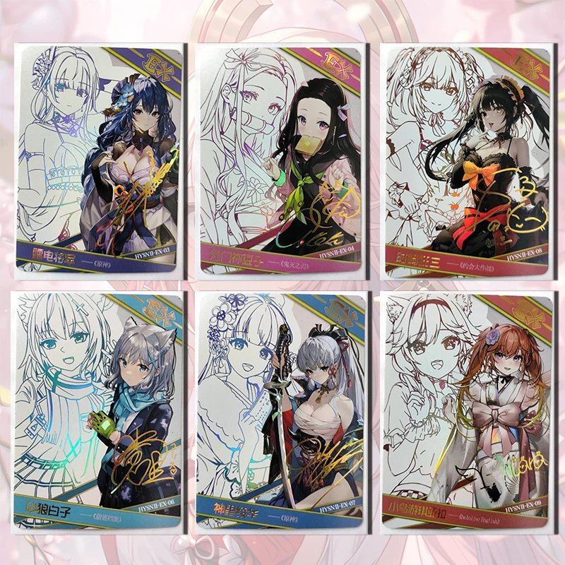 Goddess Story Flower girl EX card Inoue Taking Tokisaki Kurumi Raiden Shogun Kamisato Ayaka boy Toy collection Birthday gift