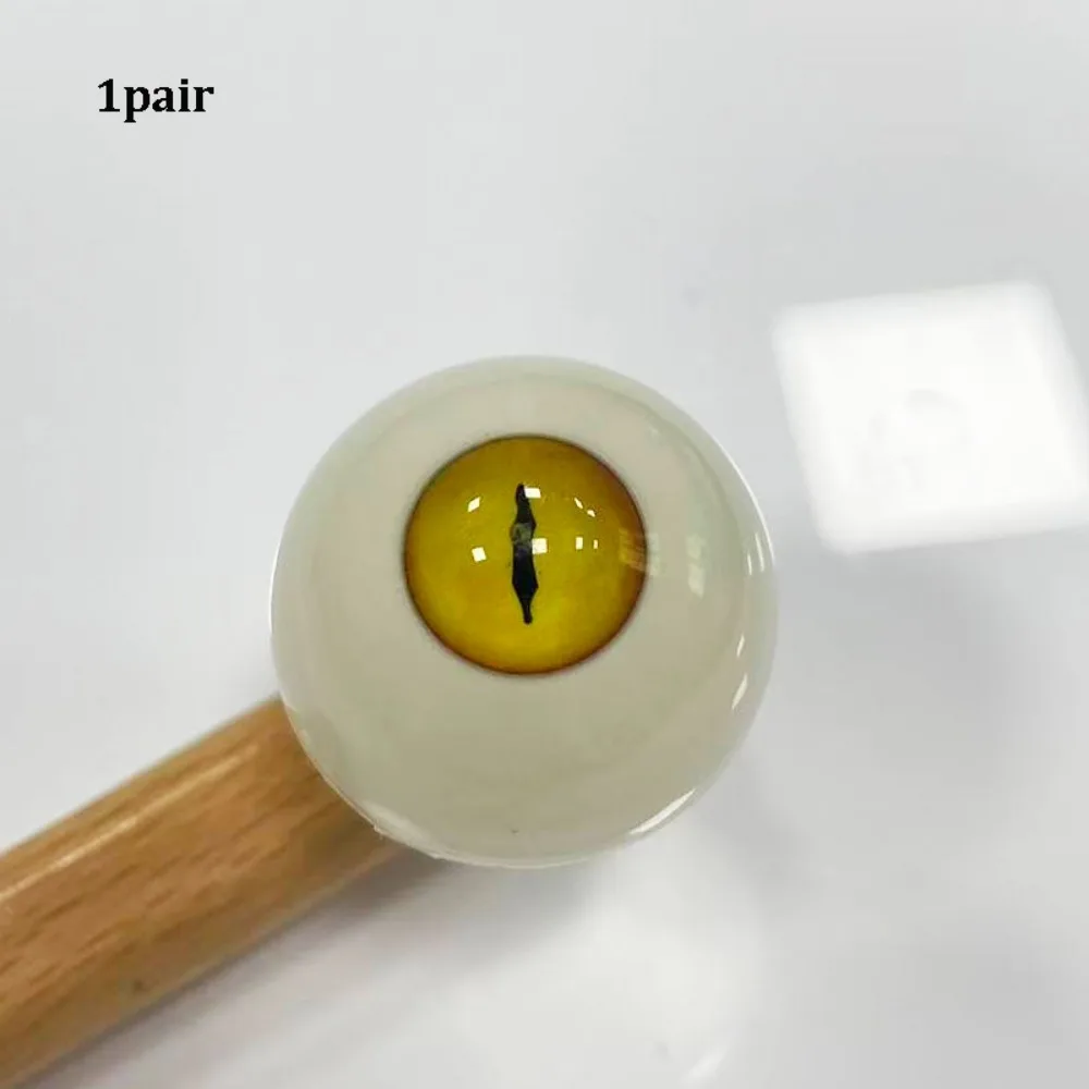 1pair 20mm Acrylic Fake Eyes Eyeballs with 3 Dimensional Fitting Eye 10 Styles DIY Making Crafts Silicone Simulation Eyeballs