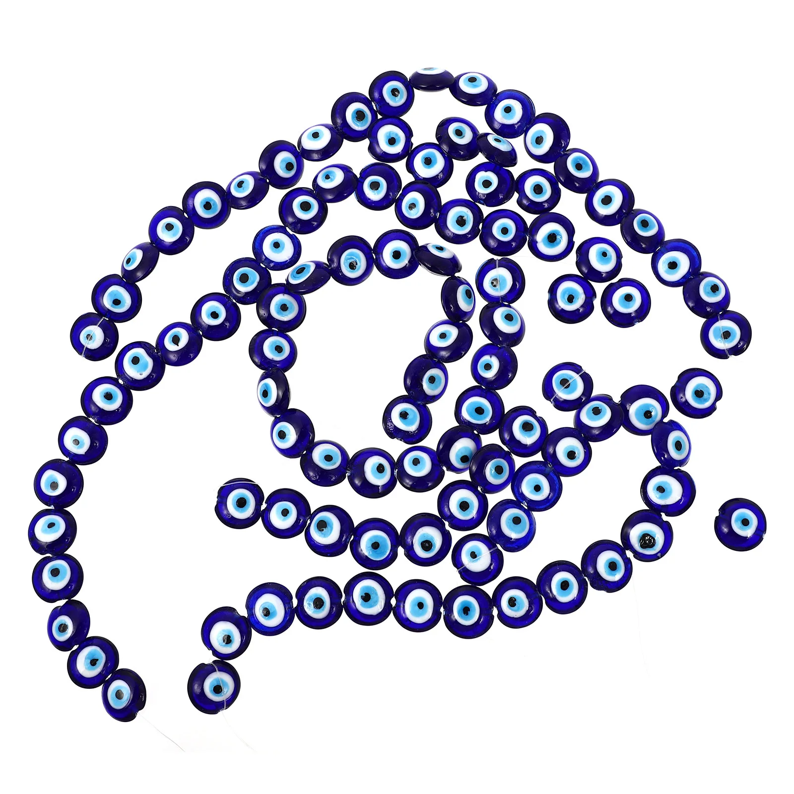 

100Pcs Blue Glass Eye Bead Pendant Unique Design Durable Decorative Craft Supplies Fake Eye Beads Pendants Eyeballs for DIY