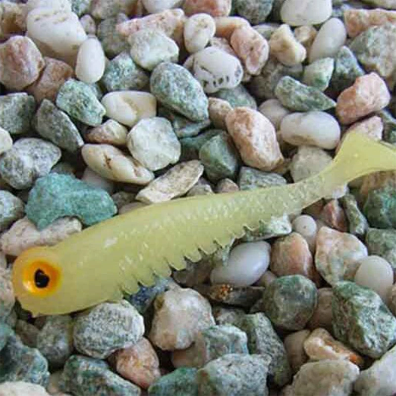 Señuelo silicona luminoso Wobbler Swimbait para lubina 5 cm 1,2g