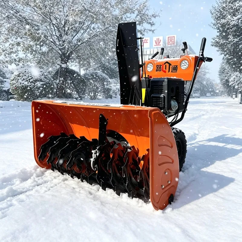 Price Cheap Roller Brush Snow Sweeper Small Hand Push Snowplow Machine Snow Thrower Work Quickly Snow Blower Snowplow