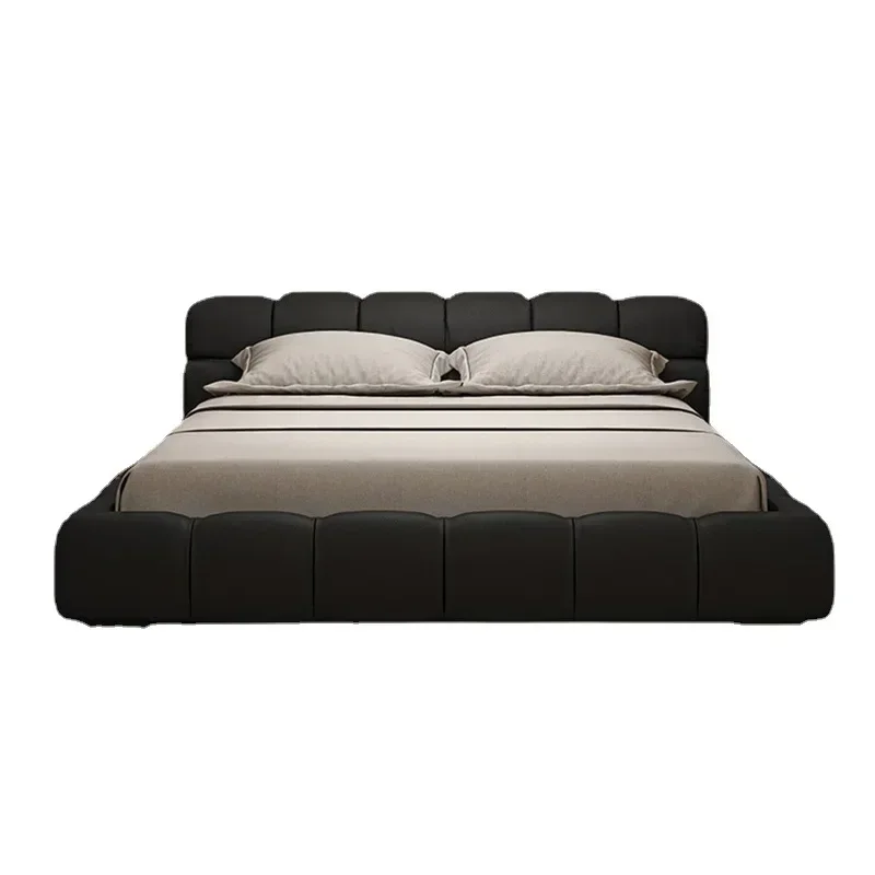 Modern Wood Queen Bed for Bedroom for Home Floor Protection Easy Installation Versatile Use Stable Structure Adjustable Feet