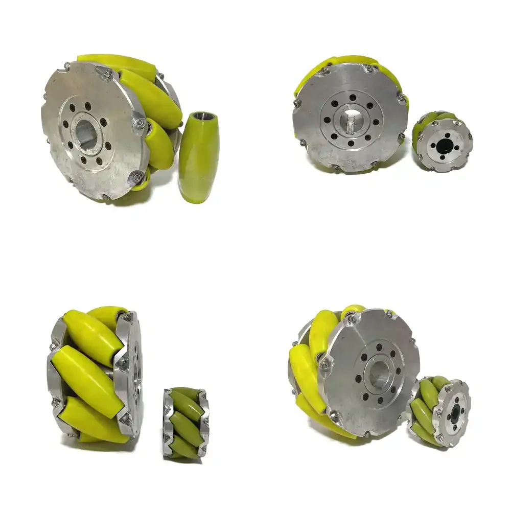 Payload 150kg 6 Inch AGV Wheels Heavy Industrial Omni Polyurethane Robotic Wheels 152.4mm Mecanum 6 Inch Mecanum Wheels